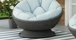 Rattan Swivel Cuddle Chair Patio Woven Outdoor Deck Snuggle Lounge .