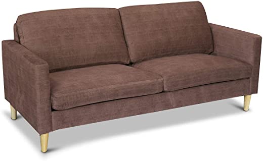 Amazon.com: Coffee Upholstered Modern Fabric Love Seat Sofa House .