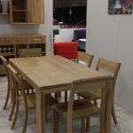 Solid Oak Dining Table with 6 Chairs • Solig