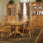 96" Traditional Double Pedestal Table Set With 6 Chairs-TE