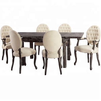 Living Room Furniture Sets 6 Seater Rectangular Table Luxury Solid .