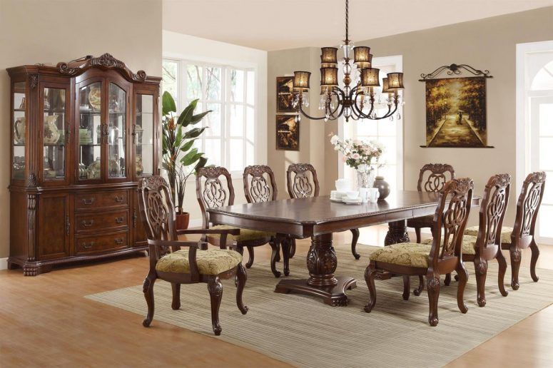Solid wood formal dining room sets for better look .