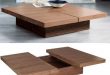 Square wood coffee table with storage | Square wood coffee table .