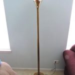 Stiffel Torchiere Floor Lamp Art Deco Regency Brass Lily | eB