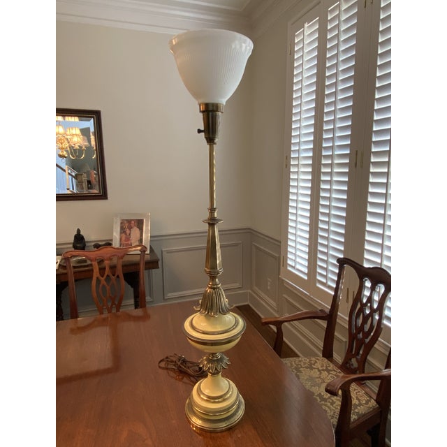 1970s Stiffel Brass Torchiere Floor Lamp | Chairi