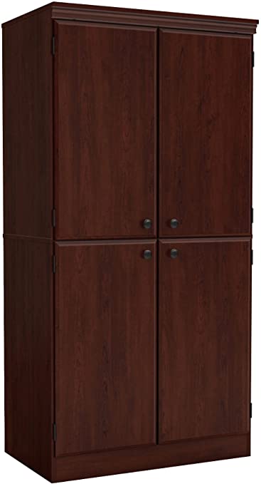 Amazon.com: South Shore Tall 4-Door Storage Cabinet with .