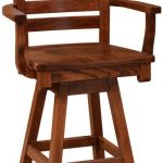 Streeter Amish Swivel Bar Chair - Countryside Amish Furniture .