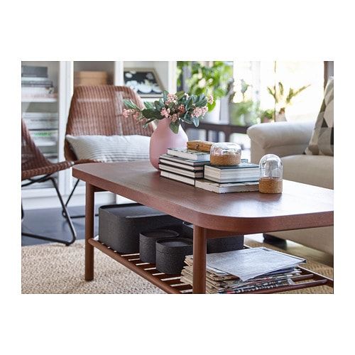LISTERBY Coffee table - brown 55 1/8x23 5/8 " in 2020 | Woonkamer .
