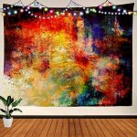 Amazon.com: BaoNews Bright Artistic Abstract Tapestry, Abstract .