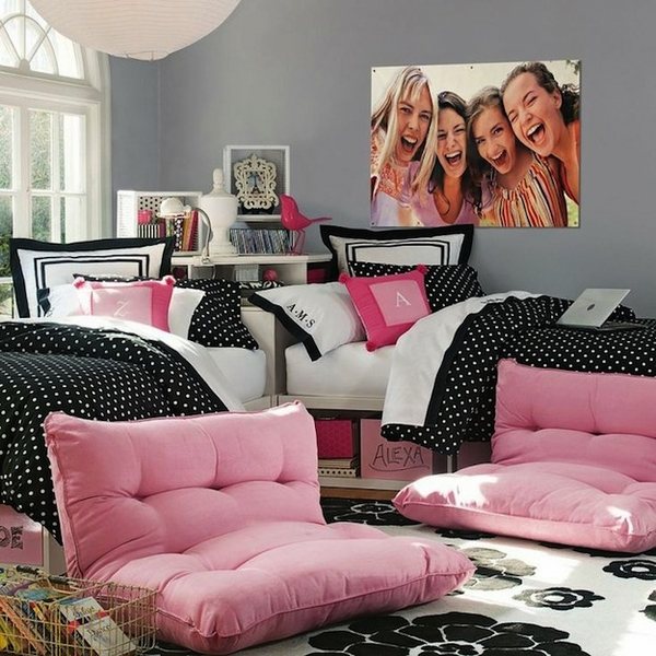 Glamorous and stylish bedroom ideas for teenage gir