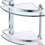 KES Aluminum Glass Shelf Bathroom Bath Corner Shelf Basket Storage .