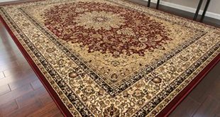 Amazon.com: Dunes Burgundy Traditional Isfahan High Density 1 Inch .