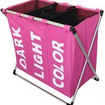 Amazon.com: dsdsf 3 Sorter Foldable Oxford Laundry Basket, Grand .