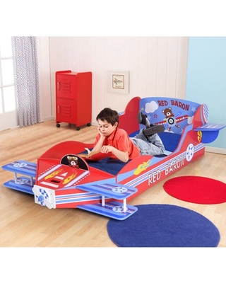 Remarkable Deals on Gymax Kids Airplane Toddler Bed Children .