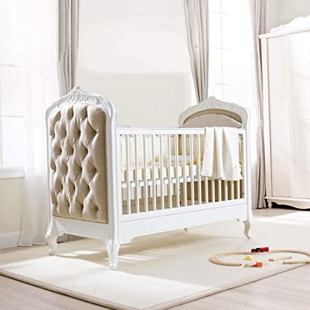 Amazon.com: DUWEN Cot Bed Solid Wood Multifunctional Baby Cot .