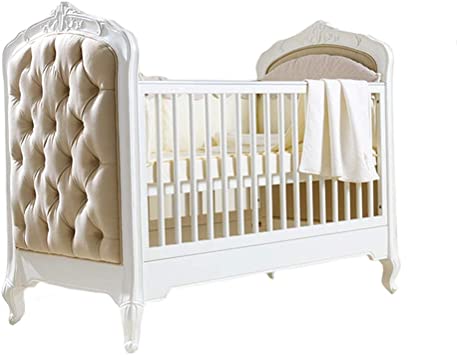 Amazon.com: DUWEN Cot Bed Solid Wood Multifunctional Baby Cot .