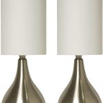 Light Accents Touch Table Lamp Set - 18" Tall with 3-Stage Touch .