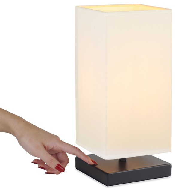 Revel/Kira Home Lucerna 13" Modern TOUCH Bedside LED Table Lamp + .
