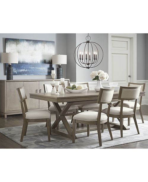 Furniture Rachael Ray Highline Expandable Dining Furniture, 7-Pc .