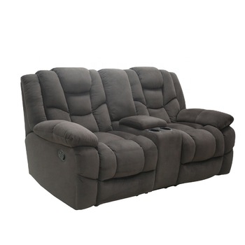 Best Contemporary Relaxed Motion Console Loveseat Two Seater Home .