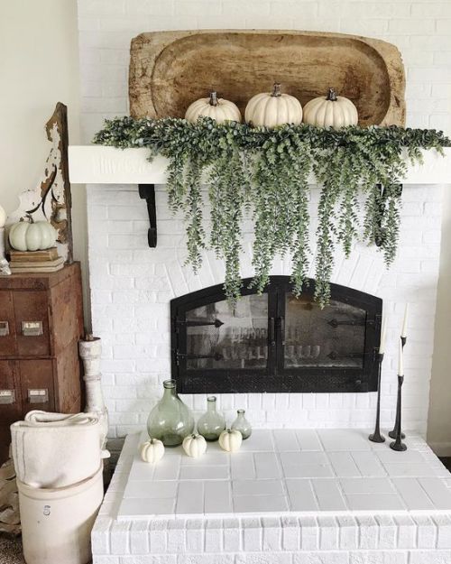 Decorate With Fall Home Decor :: | Fall mantel decorations, Unique .