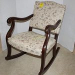 Antique Child's Upholstered Rocking Chair | H. K. Kell