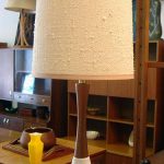 Danish Modern Table Lamp with Original Vintage Sha