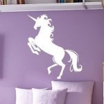 unicorn wall decor | Beautiful Unicorn Wall Art Sticker Children .