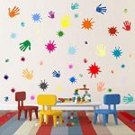 Amazon.com: Primary Colors Wall Decals for Kids Room Colorful .