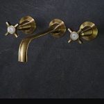 Coco Brass Wall Mounted Basin Taps (34D) | Wall mounted bath taps .
