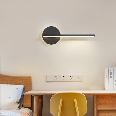 Minimalist Slim Wall Lamp Metal Integrated Led Bedroom Wall Mount .