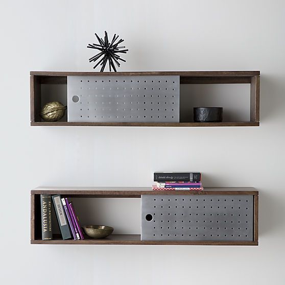 Save more space with wall mounted bookshelves with doors | Wall .