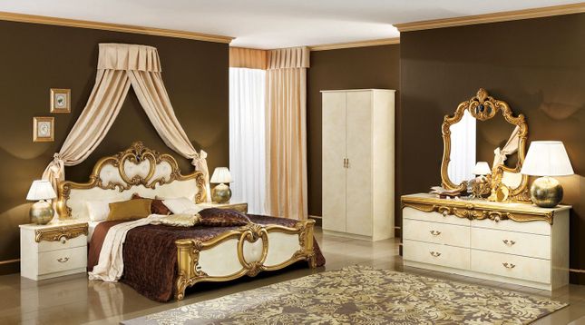 Antique White Bedroom Furniture | Queen Mansion B
