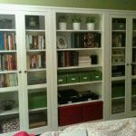 Bookcase/Storage Idea using Ikea Hemnes Glass Door Cabinet .
