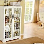 Bookcase With Glass Doors , Trustic All White Bookcase Cabinet for .