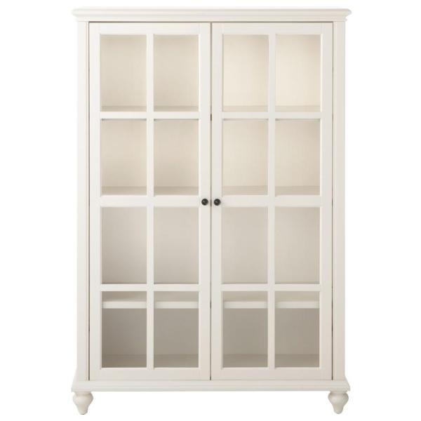 Home Decorators Collection 60 in. Polar White Wood 4-shelf .