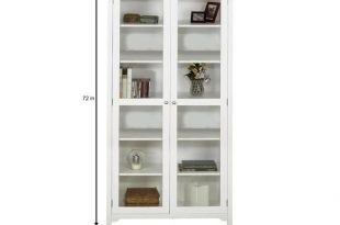 Home Decorators Collection Oxford White Glass Door Bookcase .