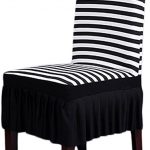 Amazon.com: Dining Room Chair Covers, SHZONS Stretch Stripe .