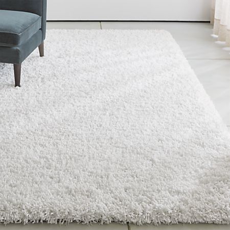 Memphis White Shag Rug | Crate and Barr