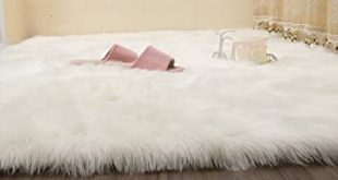 Amazon.com: wendana Faux Fur Rug Sheepskin Area Rugs Silky Shag .