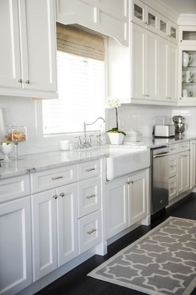 25+ Dreamy White Kitchens | White kitchen design, Kitchen cabinets .