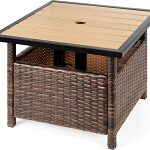 Amazon.com : Best Choice Products Wicker Rattan Patio Side Table .