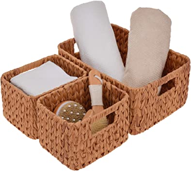 Amazon.com: StorageWorks Hand-Woven Storage Baskets, Imitation .