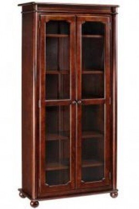 Wood Bookcase With Glass Doors - Ideas on Fot