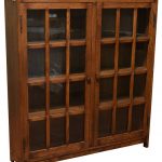 Mission Oak Bookcase With 2 Glass-Doors - Craftsman - Bookcases .