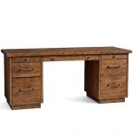 Rustic 70" Reclaimed Wood Desk with Drawers | Pottery Ba