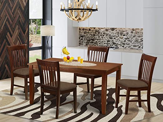 Amazon.com: East West Furniture 5-Piece Kitchen Table Chairs Set .