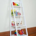 Ladder Shelf White or Black-ladder shelf mocka, storage bookcase .