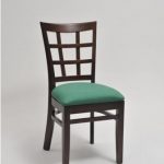 Window Back Chair | Wood Frame Chair with Cushi