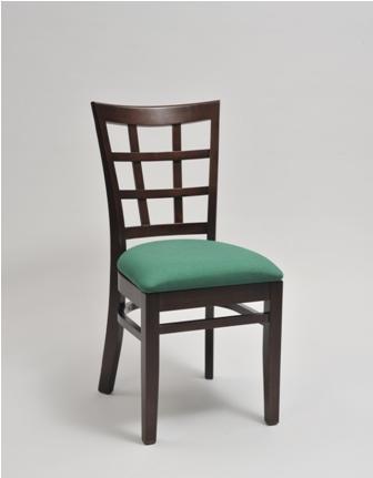 Window Back Chair | Wood Frame Chair with Cushi